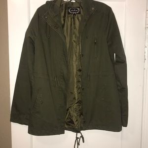 Ambiance Army Green Utility Jacket